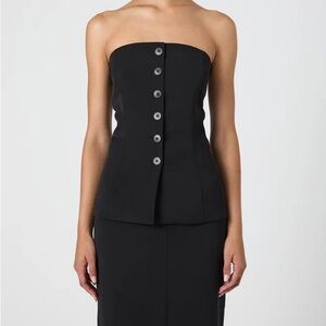 French Connection Harrie Suiting Strapless top